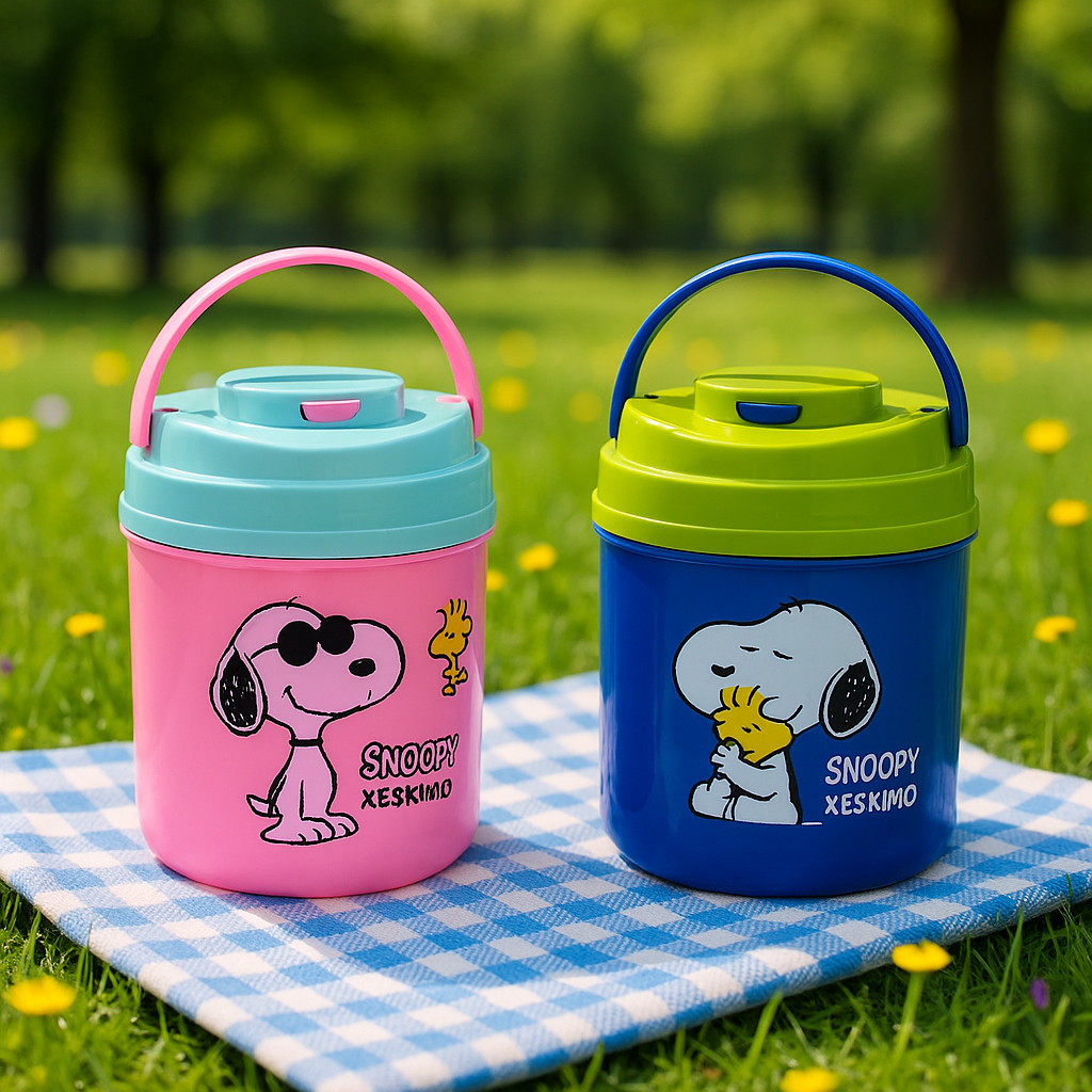 กระติกน้ำ 1 ลิตร ลายลิขสิทธิ์แท้ เก็บเย็นนาน Eskimo HC-100E