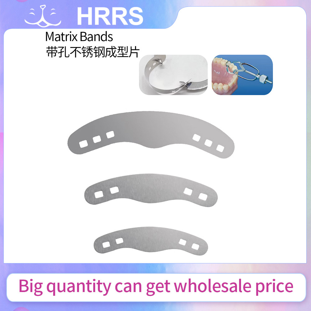 20 ชิ้นทันตกรรม Matrix Sectional Contoured โลหะ Matrices Restorative เครื่องมือ Matrix Bands ทันตกรรม Lab อุปกรณ์เครื่องมือ