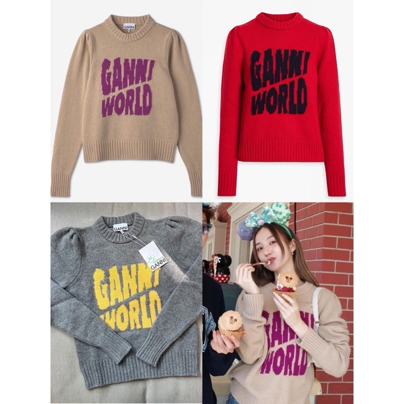[Grace] ส่งด่วน 🛵 GANNI sweater 🎀 เสื้อสเวสเตอร์ไหมพรม รุ่นฮิตงานตามหา น่ารักมากกกกกก