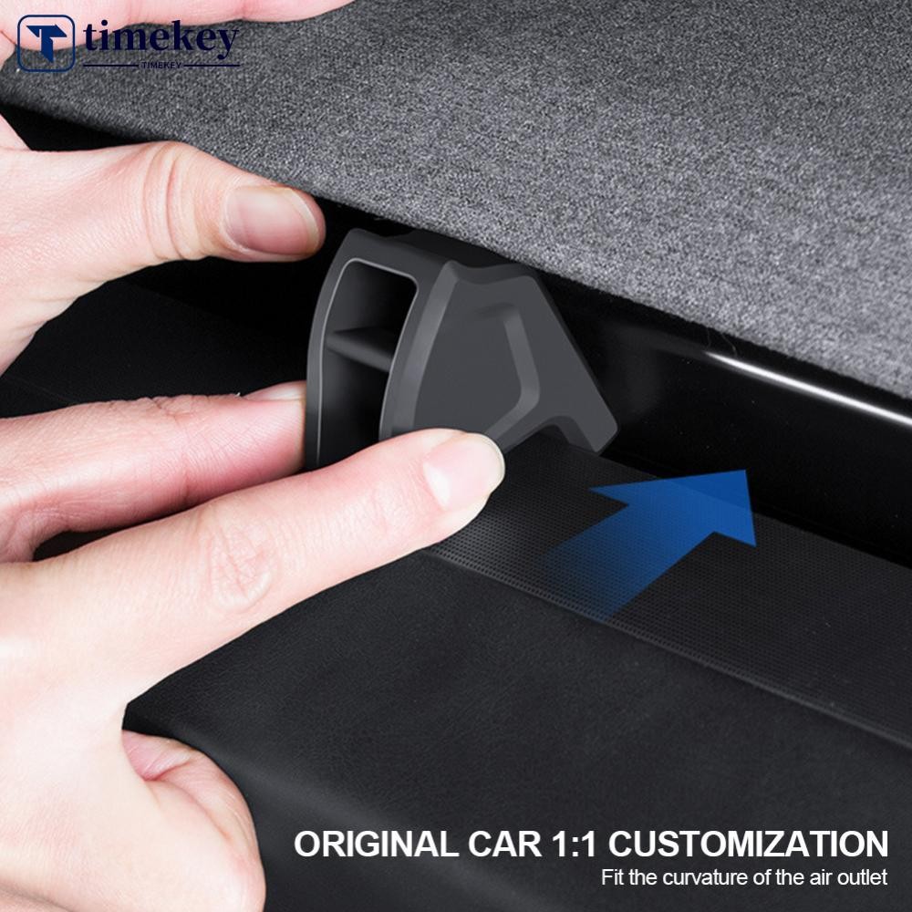 TME อะแดปเตอร์น้ําหอมปรับอากาศรถยนต์ Air Outlet คลิปซิลิโคน Air Vent คลิปน้ําหอมสําหรับ Tesla MODEL 