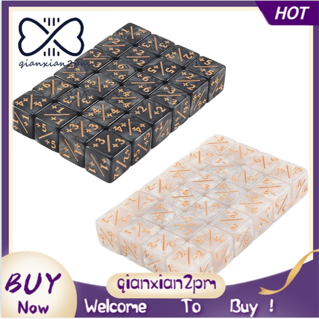 48 ชิ้น 16 มม. เครื่องนับลูกเต๋า Token Dice Loyalty Dice D6 Dice Cube สําหรับ,,,การ์ดเกม