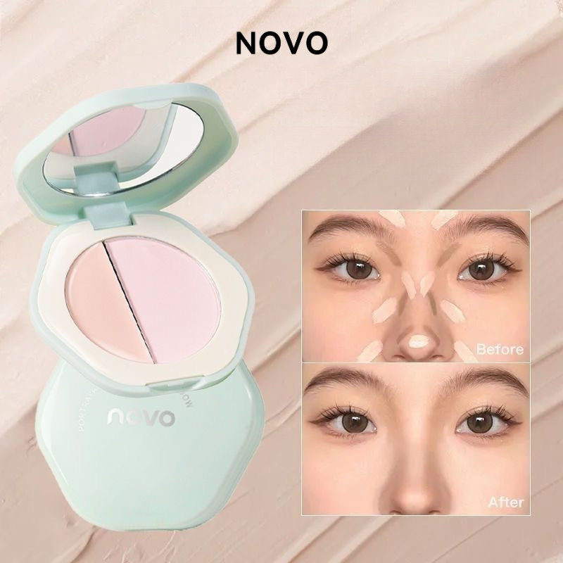 NOVO Highlight Cream  ไฮไลท์ ยกกระชับใบหน้า บุ๋ม สองสี