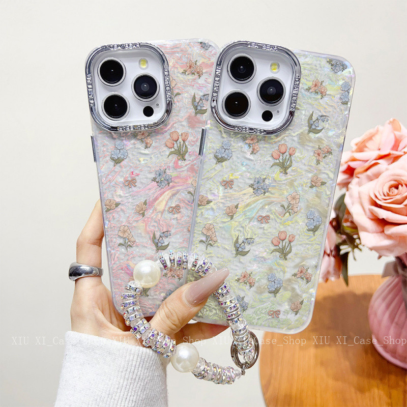 🌷เข้ากันได้กับ ไอโฟน16 ไอโฟน 15 Pro Max iPhone 13 ไอโฟน11 X XS XR กรณีโทรศัพท์น่ารัก เคสไอโฟน13 เคสไ