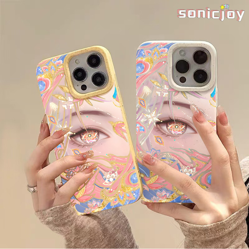 เคสโทรศัพท์การ์ตูน hollow Yu Ji เหมาะสําหรับ IPhone 11 12 13 14 15 16 Pro Max X XR XS Max 7Plus 8Plu