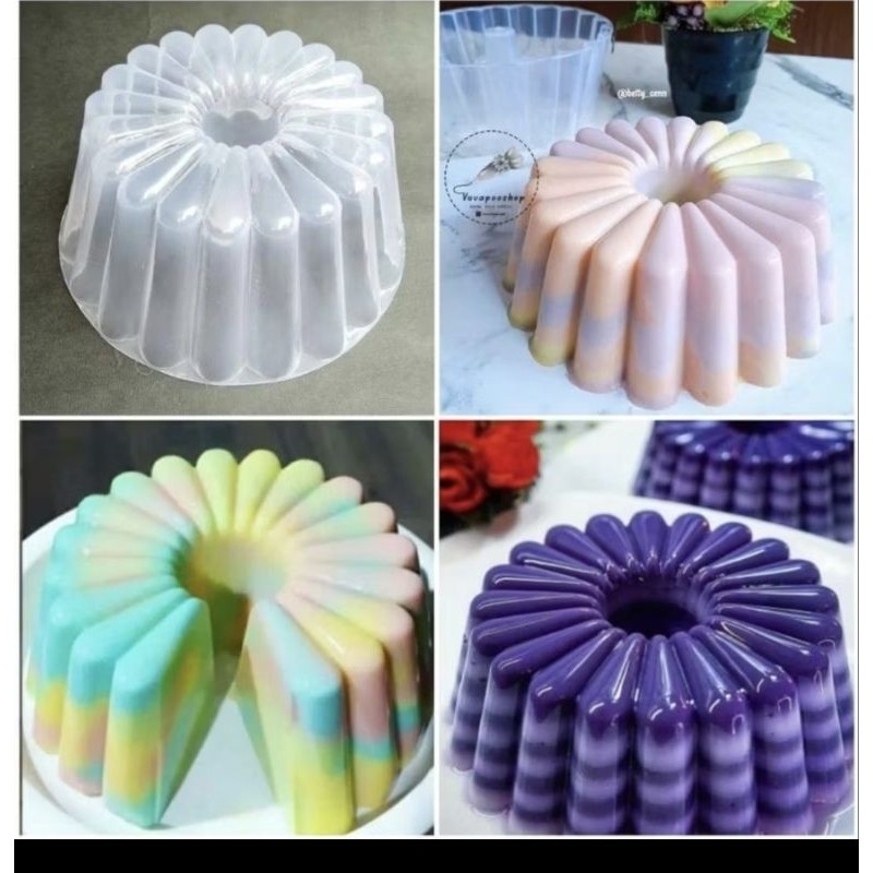 . FREE BUBBLE WRAP - 802 16 CM Chrysanthemum Jelly Mold Pan สําหรับพุดดิ้ง/ฟองน้ํานึ่ง/พุดดิ้ง Bun M