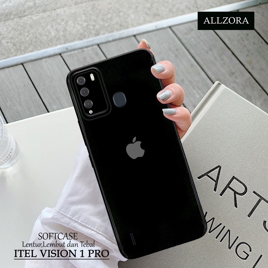 ALLZORA - เคส Itel Vision 1 Pro ล่าสุด - เคสแฟชั่นแบรนด์ - Pro Camera Softcase - เคสโทรศัพท์ Itel Vi