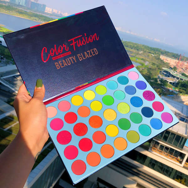 พาเลทตา odbo พาเลทตา ของแท้ beautyglazed Rainbow Eyeshadow Stage Makeup Dedicated European American 