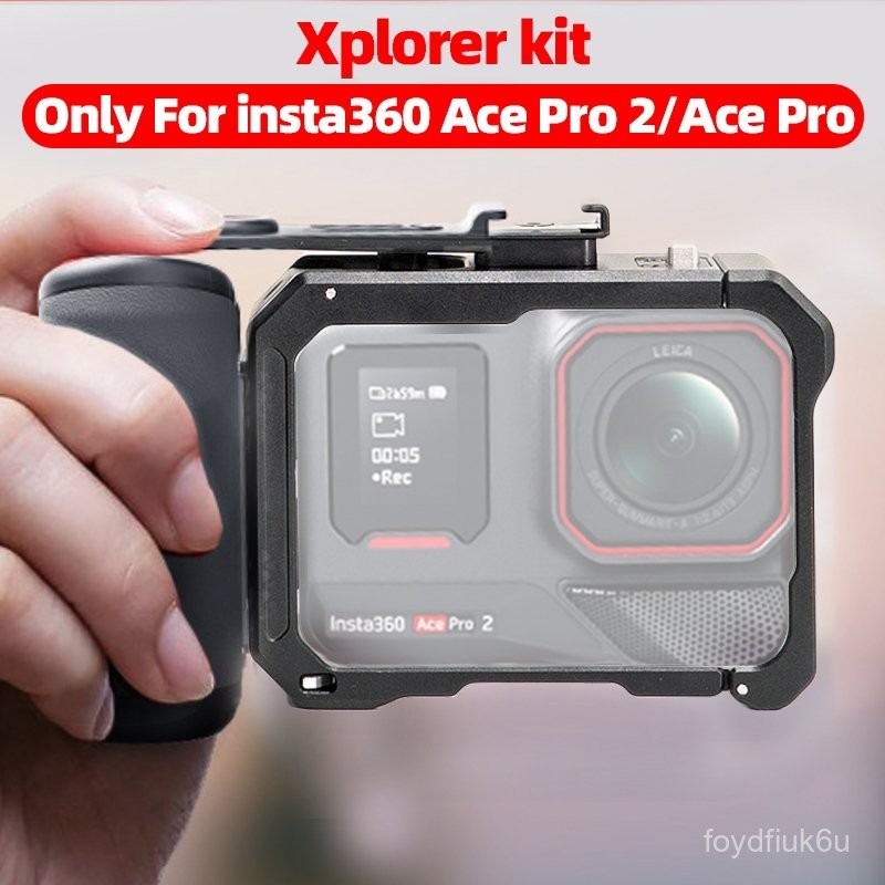 Xplorer Grip Kit For Insta360 Ace Pro 2 / Ace Pro Action Camera Cage Street Photography Bundle Cage 