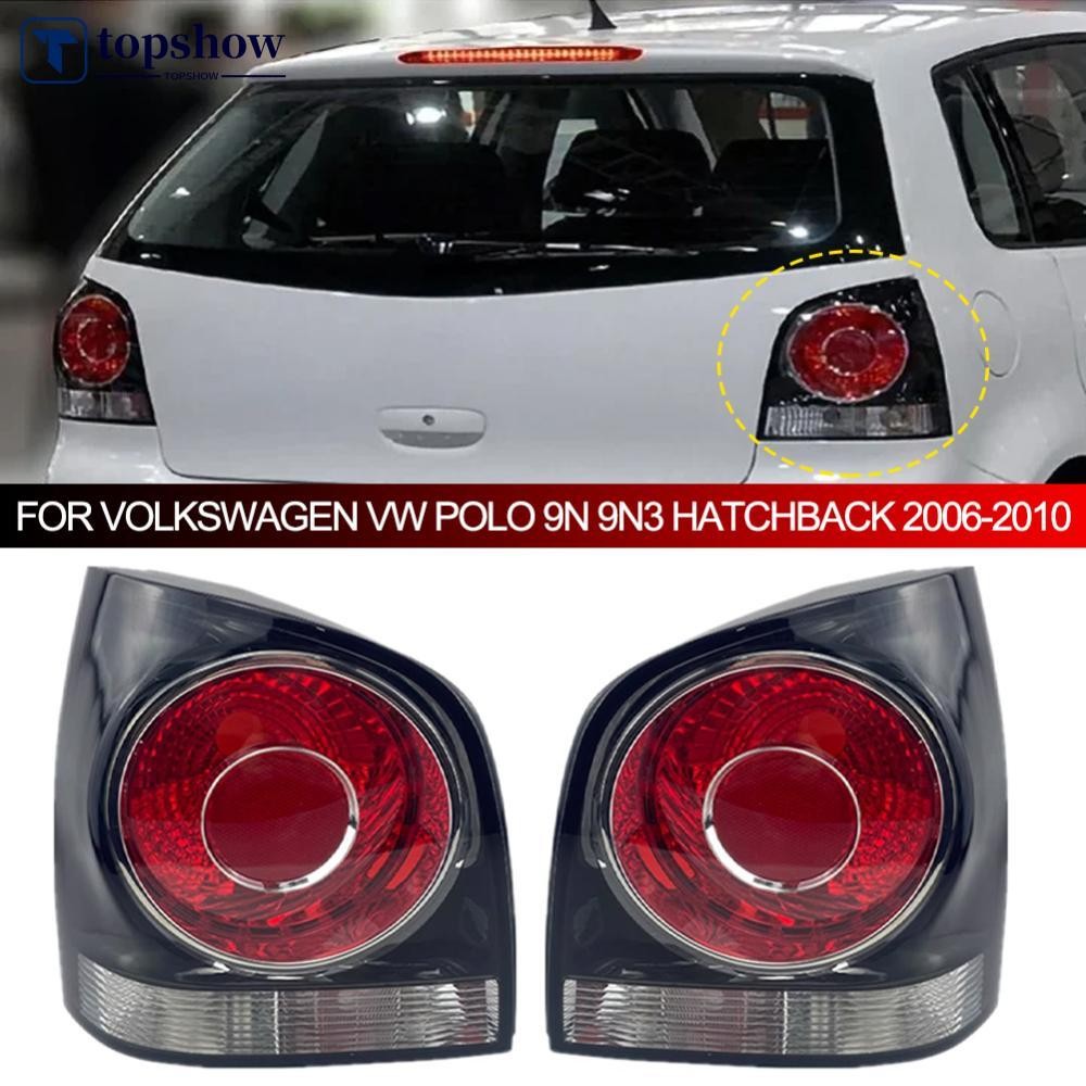 TOPSHOW รถด้านหลังไฟท้ายโคมไฟคําเตือนกันชนไม่มีหลอดไฟสําหรับ Volkswagen VW POLO 9N 9N3 Hatchback 200