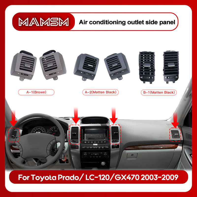 สําหรับ Toyota Land Cruiser Prado 120 2003-2009 Dashboard Air Vent Outlet เครื่องปรับอากาศ Conditioner Grille Cover