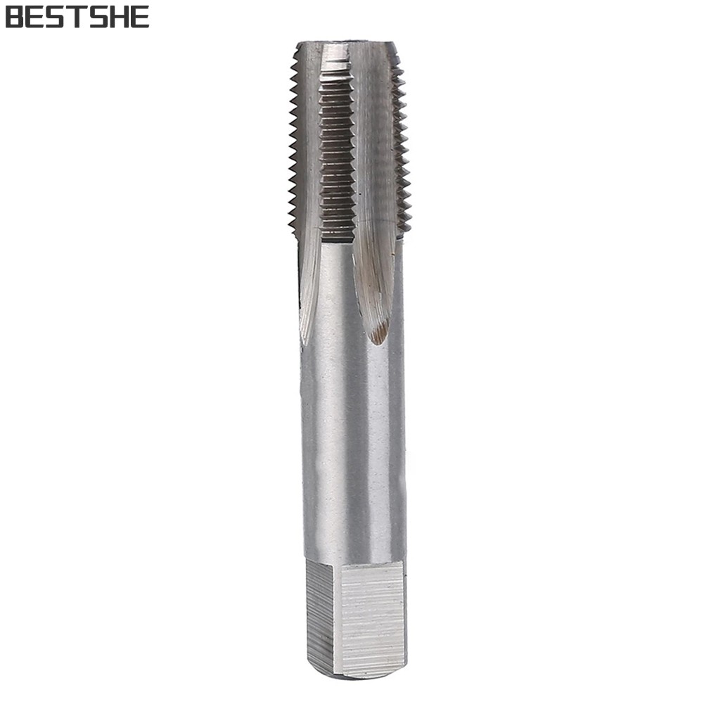[bestshe] 1/8- 27 NPT HSS Taper Pipe Tap เครื่องมือซ่อมแซมต๊าปเกลียวเหล็กความเร็วสูงมาตรฐาน