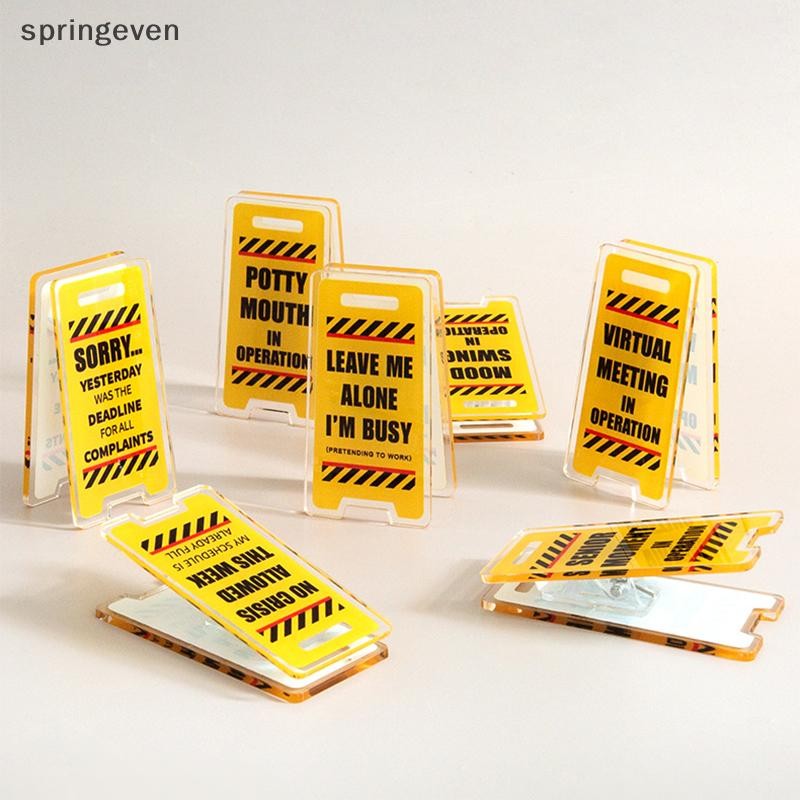 [springeven] ป้ายโต๊ะอะคริลิค "Leave Me Alone, Im Busy" - ตกแต่งสํานักงานอารมณ์ขัน, ของขวัญ Unisex สําหรับฝีมือ, ตกแต่งห้องอเนกประสงค์สต็อกใหม่