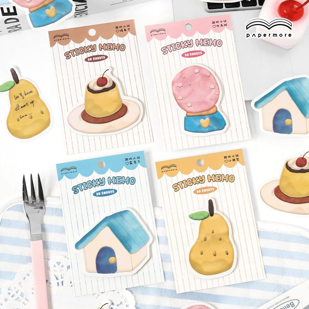 30 pcs เกาหลีหลวม Ins สไตล์ Sticky Notes ความงาม Sticky หมายเหตุ Pads Self-Stick หมายเหตุ Pads เหมาะสําหรับ Office Home โรงเรียนอุปกรณ์เสริม