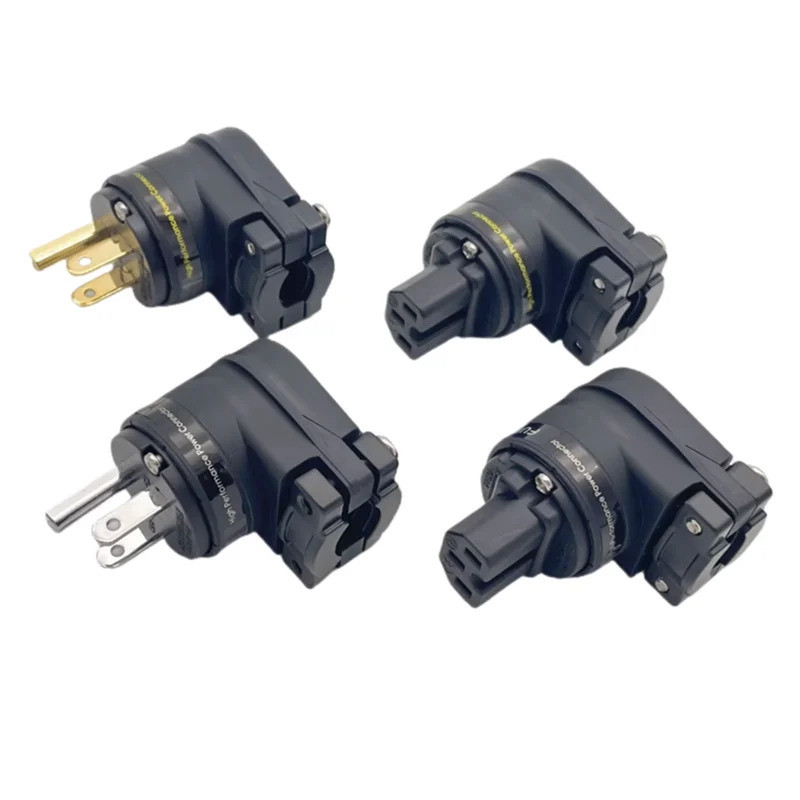 Hifi Furutech FI-12ML(R) ปลั๊กไฟชุบทองแบบ L 90° ปลั๊กไฟ HI-END ปรับมุมได้