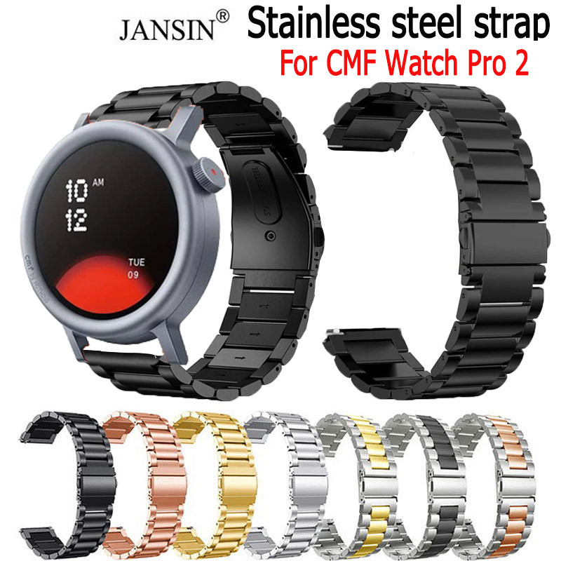 สาย CMF Watch Pro 2 สายนาฬิกาข้อมือ สแตนเลส สำหรับ cmf watch pro2 Smart Watch สมาร์ทวอทช์
