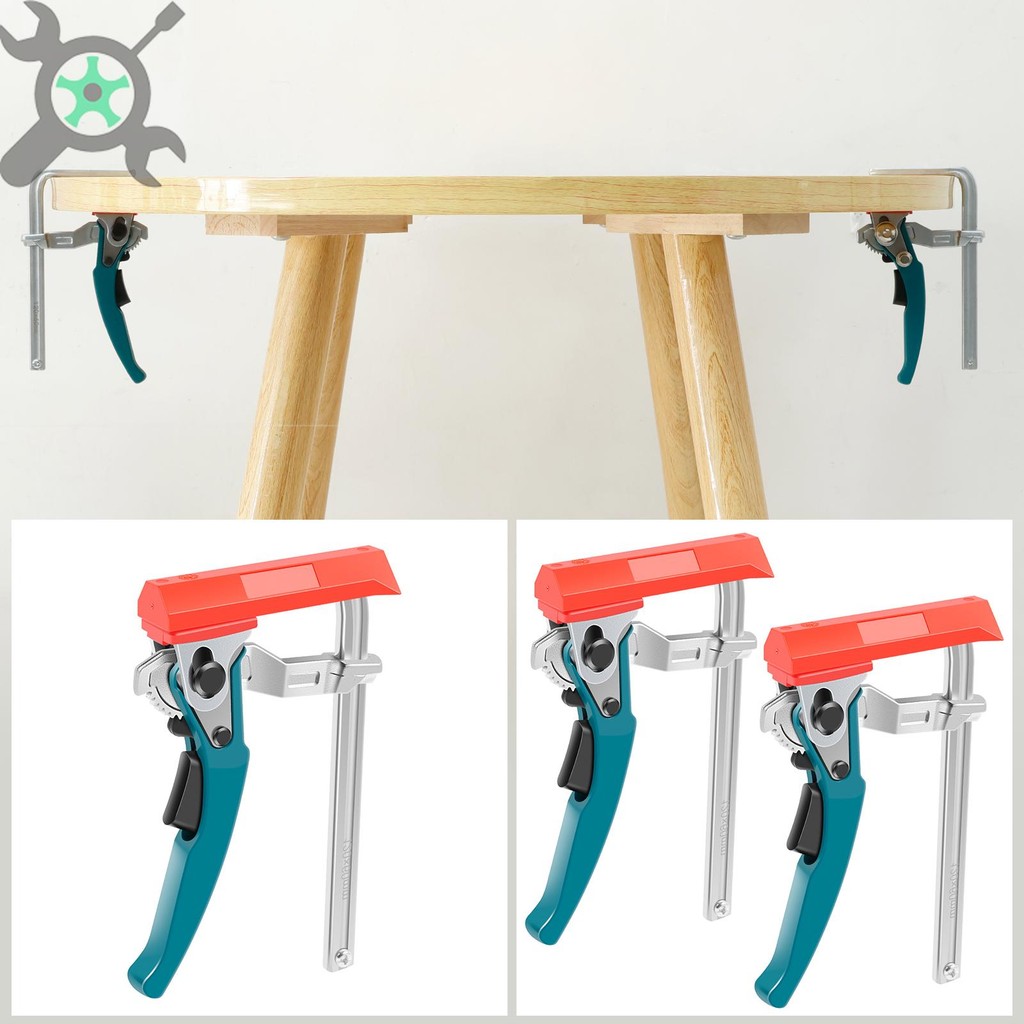 Ratchet Track Clamp โลหะ Track Saw Clamps ง่ายล็อคท่องเที่ยว Rail Clamp Quick Release T Slot Clamp ส