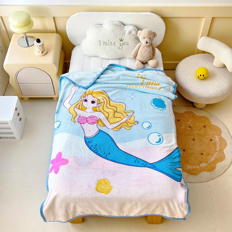 พร้อมส่ง ผ้าห่มลายน่ารัก ผ้าห่ม 100*140cm Frozen blanket ผ้าห่ม ของเล่นเด็ก ของขวัญวันเกิดที่แสน อบอุ่น สวยมากๆ