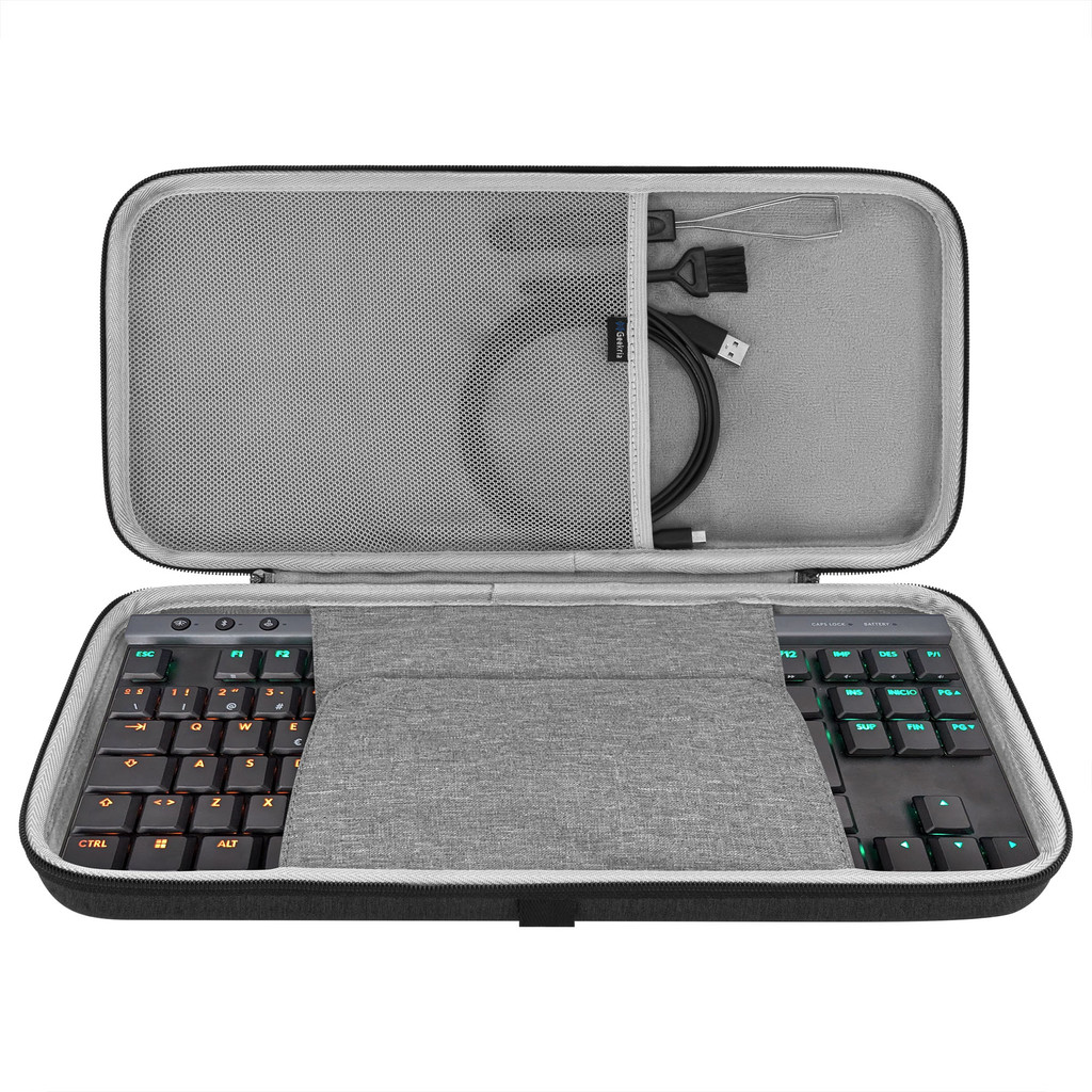 Geekria Hard Shell TKL Keyboard Case สําหรับ 80%/87 Key Mechanical Gaming Keyboards, ใช้งานร่วมกับ G