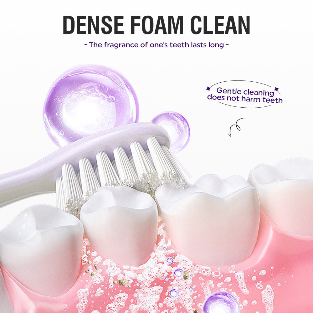 LBLS หลอดม่วง ยาสีฟันไวท์เทนนิ่ง 100g ขจัดคราบหินปูน ลดเสียวฟัน กลิ่นปากคราบพลัค สดชื่น ช่วยให้ฟันขาว ไม่แสบปาก - รูปที่ 4