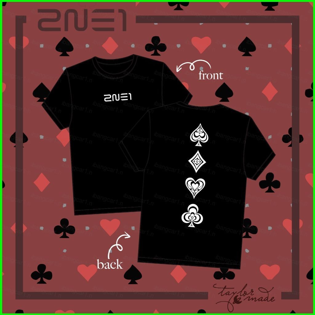 Yb 2NE1 CL Park Bom Sandara Park Minzy เสื้อยืดฤดูร้อน KPOP แขนสั้นด้านบน