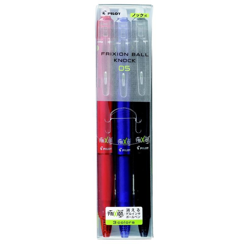 Pilot ปากกาหมึกเจลลบได้ รุ่น LFBK-69EF-3C ขนาด 0.5 มม. คละสี (แพ็ค/3 ชิ้น)*