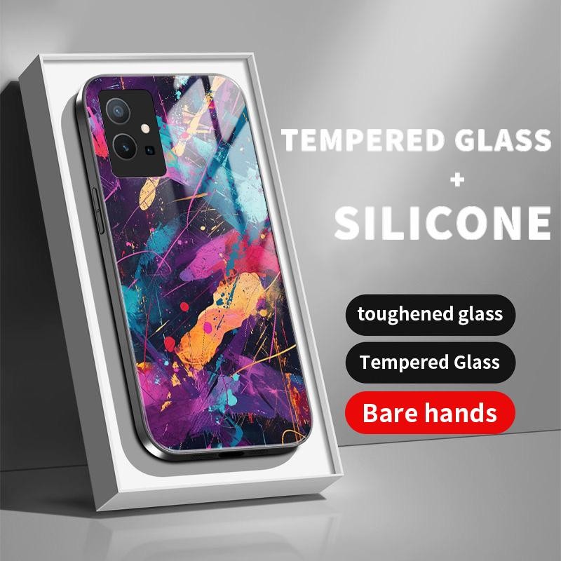 เหมาะสำหรับ VIVO Y75 5G Y75 4G Y75S Y72 Y73 Y76 Y7s Y85 Y89 กรณีโทรศัพท์มือถือ Fashions Color Graffi