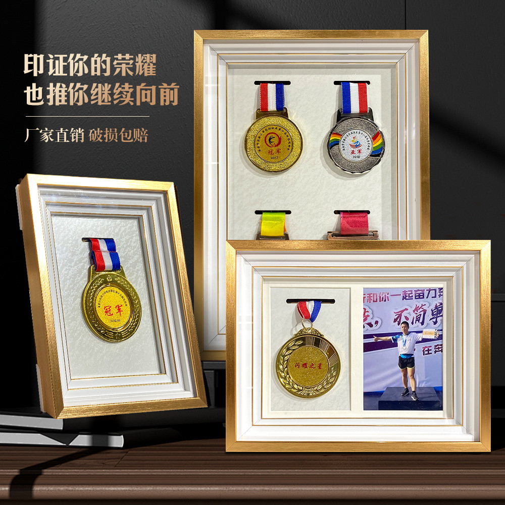 ที่เก็บเหรียญแสดงผลกรอบรูปติดผนังมาราธอนระดับไฮเอนด์