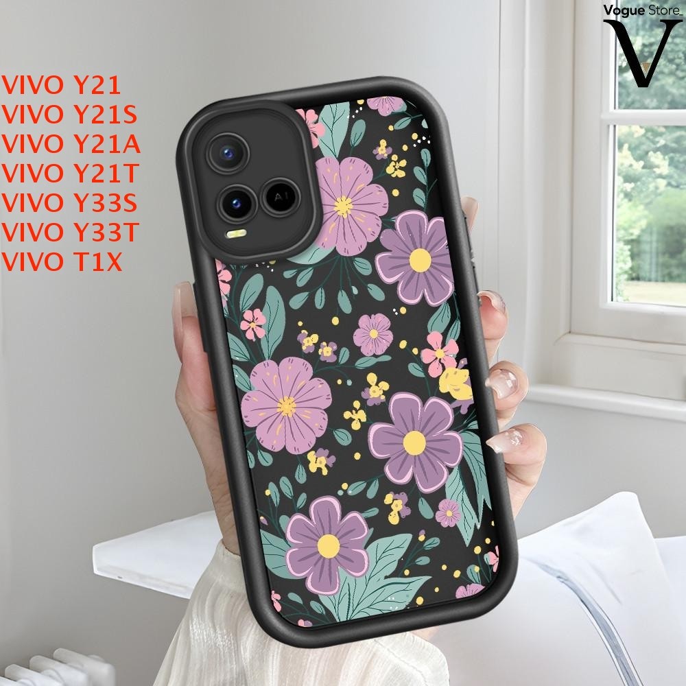 VIVO Y21 Y21S Y33S Y21A Y21T Y33T T1X เคส Flower เคสวีโว่ เคสโทรศัพท์ TY T31320