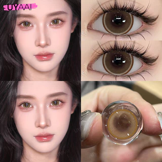คอนแทคเลน [0.00~-6.00] UYAAI Pearl series คอนแทคเลนส์สี 14.5mm Pearl Gray Pearl Brown คอนแทคเลนส์รายเดือน