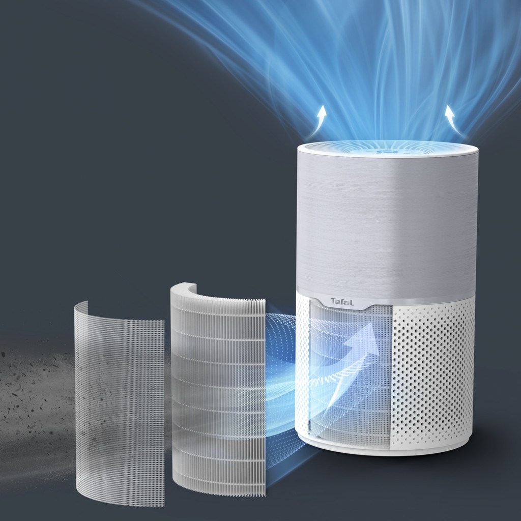 Ghouse Online TEFAL เครื่องฟอกอากาศ AIR PURE COMPACT รุ่น PT2210T0 สีขาว สินค้าขายดี!