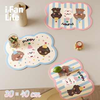 แผ่นรองแก้วน้ำดูดซับน้ำ กันลื่นกันความชื้น แห้งเร็ว 30x40 ซม…