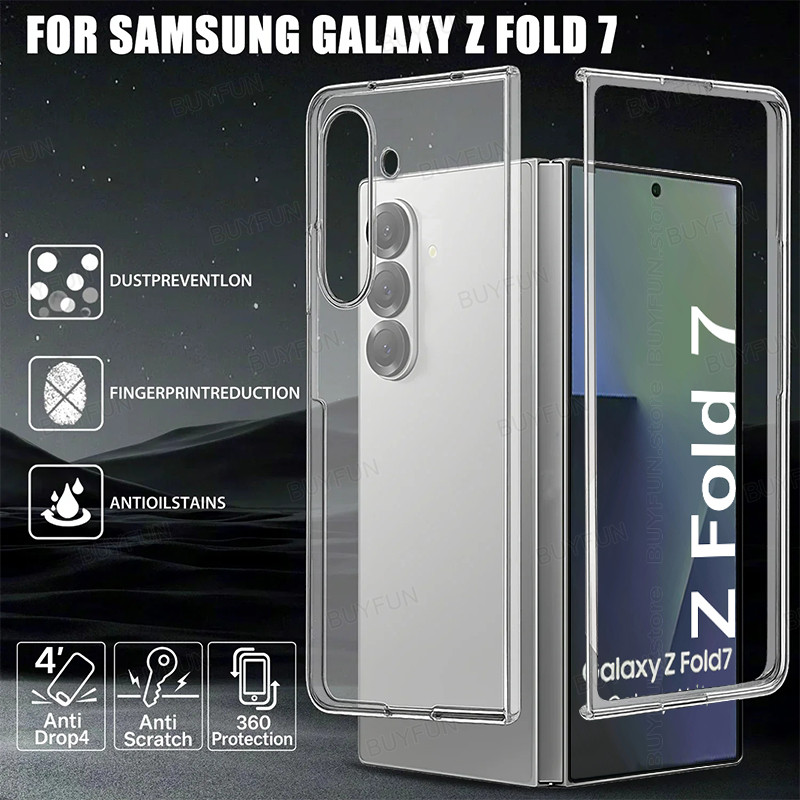 Ultra-Thin Shockproof Case For Samsung Galaxy Z 7 5G Zfold7 zfold fold7 PC Protective Shell Transparent Cover