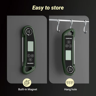INKBIRD RHT-11K Digital BBQ เครื่องวัดอุณหภูมิอาหาร Fast อ่าน IP65 กันน้ํา LCD สําหรับห้องครัว C/F
