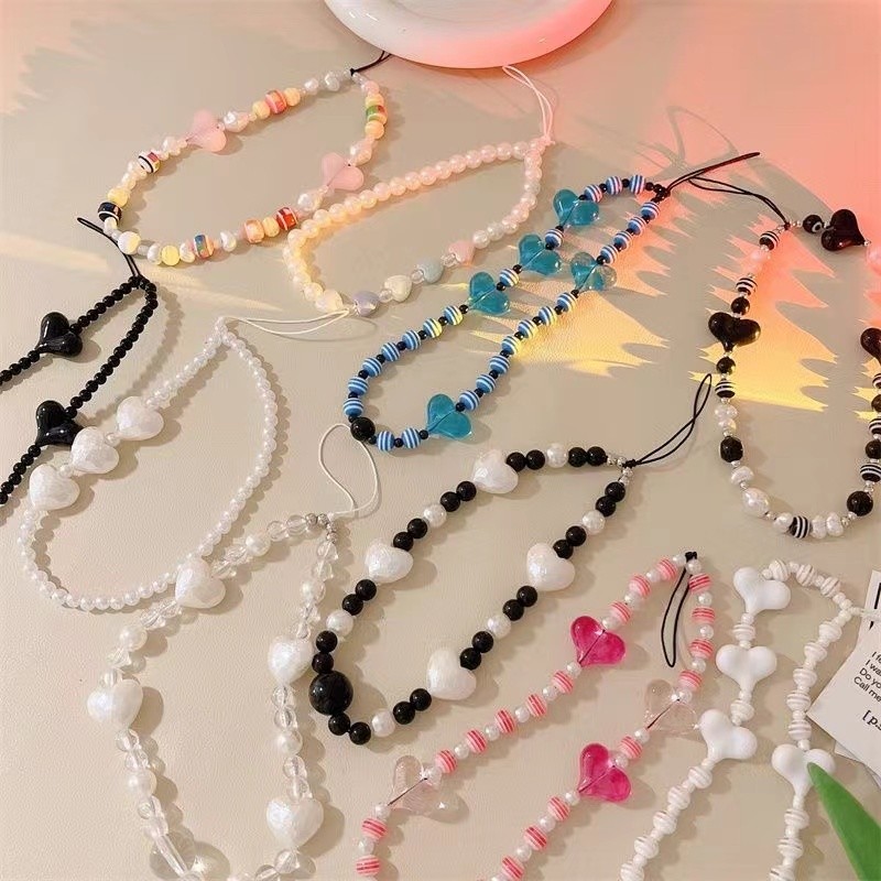 สร้อยข้อมือเคสโทรศัพท์มือถือ สวยงาม ผีเสื้อ คริสตัล โซ่โทรศัพท์มือถือ ลูกปัด พวงกุญแจ จี้ สร้อยข้อมือ แฟชั่น กลิตเตอร์ โ