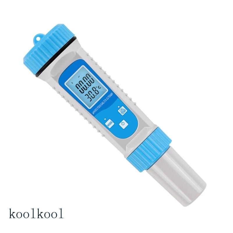 Kool 6 in 1 อุปกรณ์ตรวจสอบดิจิตอลสําหรับประเมินคุณภาพน้ําที่แม่นยํา Consistent