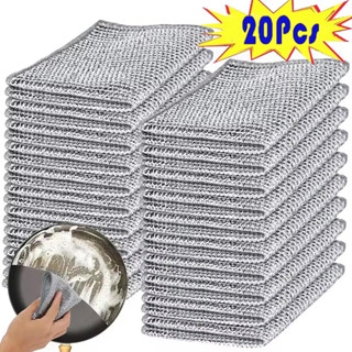 5/10/20ชิ้นครัวสองด้านโลหะลวดเหล็กผ้าขี้ริ้ว-เมจิกไม่รอยขีดข…