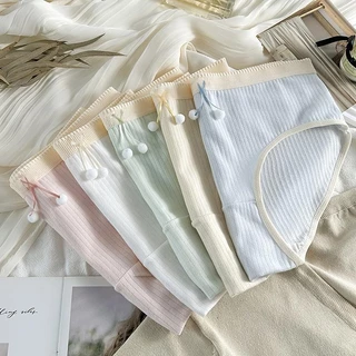 🌸พร้อมส่ง🌸กางเกงในดีไซน์เกาหลี ขายดีมาก! ราคาถูก คุณภาพดีเกินคุ้ม กางเกงชั้นใน ผู้หญิง สีพื้น เนื้อผ้านุ่ม สวมใส่สบาย