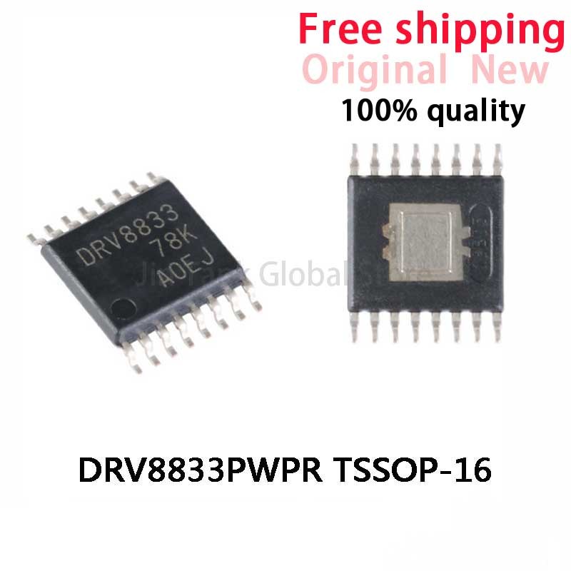 10 ชิ้น DRV8833PWPR HTSSOP16 DRV8833PWP HTSSOP-16 DRV8833 TSSOP16 ในสต็อก