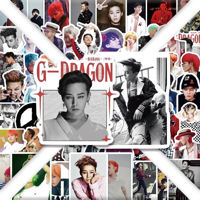 300 แผ่น GD GD GD Dragon High-value หล่อ Star สนับสนุนสติกเกอร์เคสโทรศัพท์ตกแต่ง DIY คู่มือสติกเกอร์