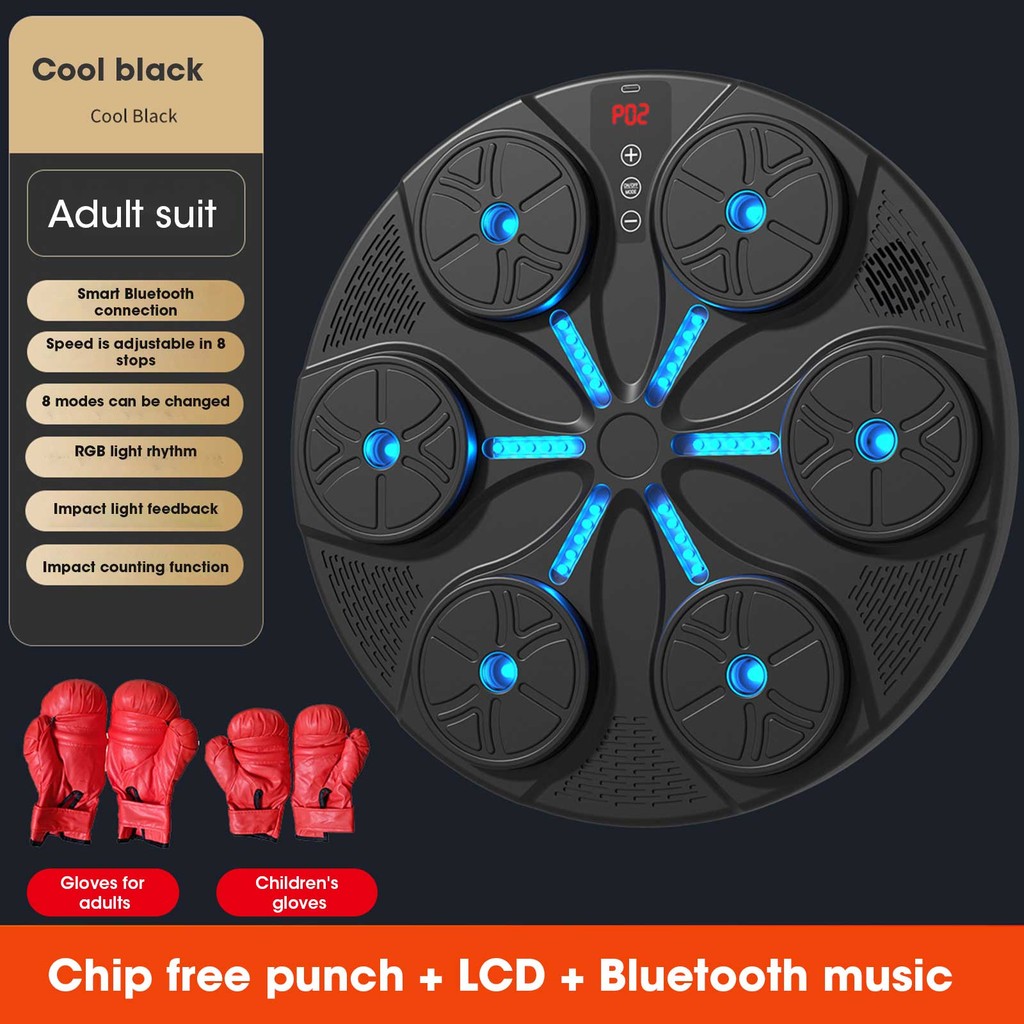 🔥🔥🔥 COD Music Boxing Machine Boxing Reaction Wall Target Type C Usb Charging Boxing Training