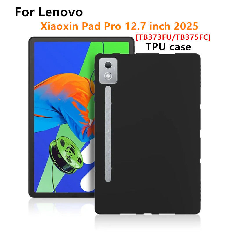 สําหรับ Lenovo Xiaoxin Pad Pro 12.7 นิ้ว 2025 กรณี TB375FC/TB373FU 12.7 "Airbag ซิลิโคนนุ่ม TPU สําหรับ Lenovo Tab P12 12.7 "TB-371FC แท็บเล็ตกรณี