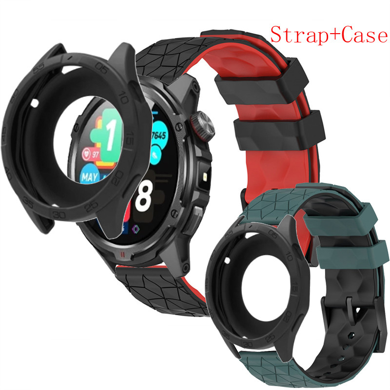 สําหรับ เคส Aolon TETRA R4 Case สมาร์ทนาฬิกาป้องกันหน้าจอสําหรับ Aolon TETRA R4 สายรัดซิลิโคนสายรัดข