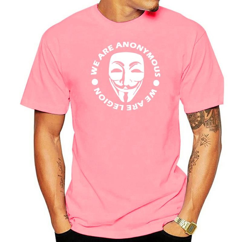 เสื้อยืดธีม Mr Robot DDoS Hacker กับโลโก้หน้ากาก เราคือลัจน์