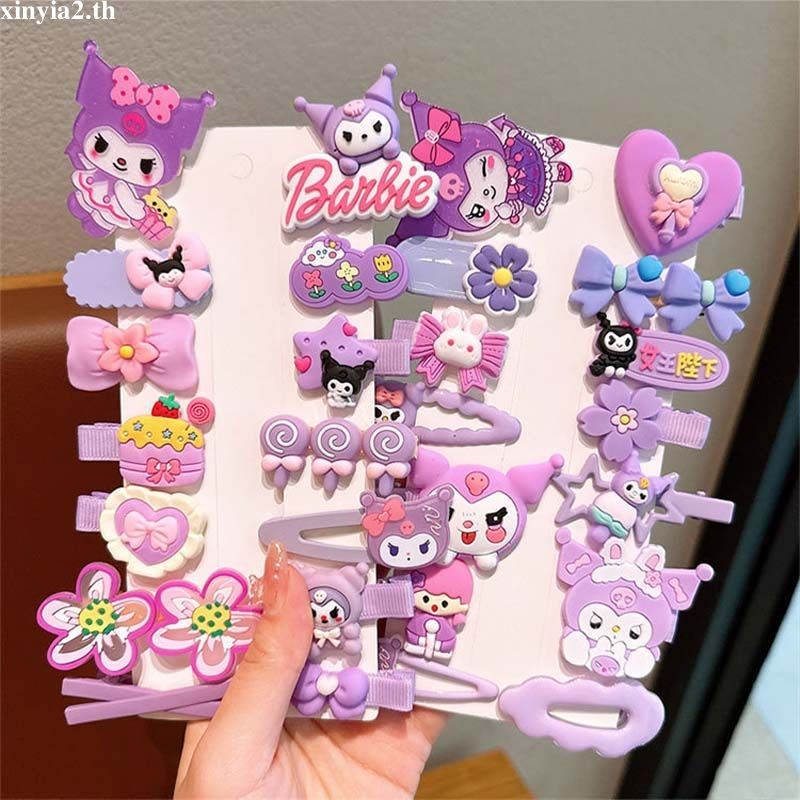 XINYIA2.thLittle Girl BB Clip Set Children Sweet Hairpin Cute Kuromi Hair Clip ราคา ถูกที่สุด ดีลบีเคเค แกลเลอรีภาพที่ 6