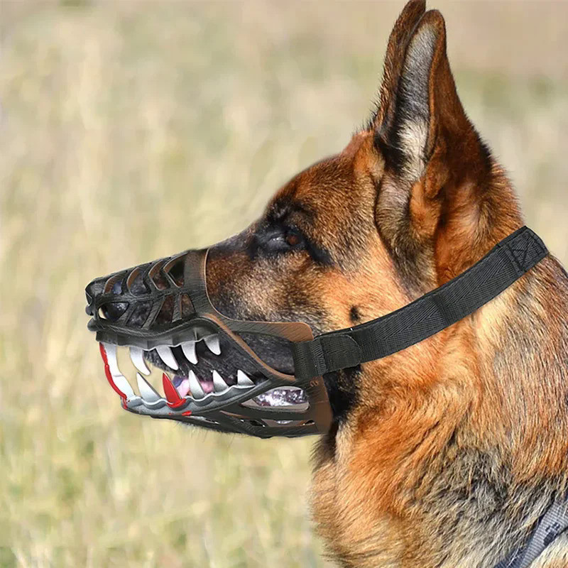 New Scary Dog Safty Muzzles Anti-bite Funny Mask Costume Zombie Dog Mask Waterproof Muzzle Pitbull S