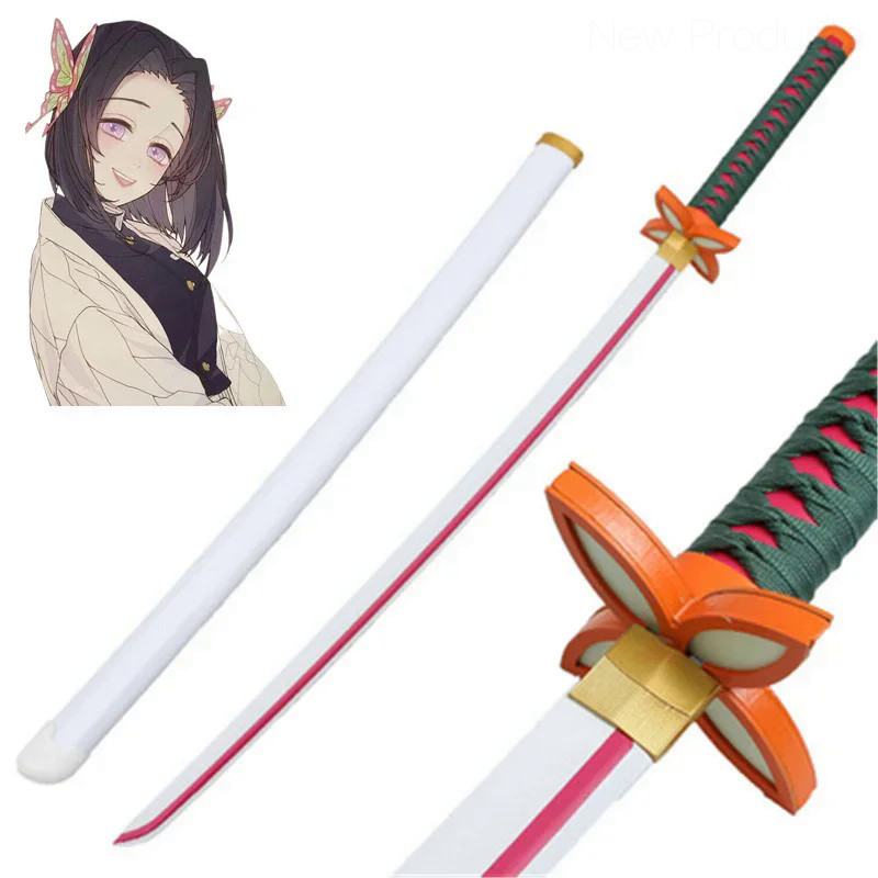 ✅ Demon Slayer Cosplay Kochou Kanae 104cm Bamboo Assembled Sword Katana Anime Kimetsu no Yaiba Tokit