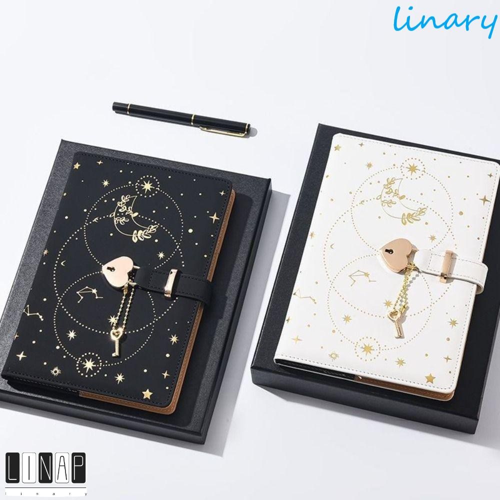 Culinaryhv สมุดบันทึกรหัสผ่าน, Heart Key Lock เครื่องเขียน A5 Notebook พร้อมล็อค, สมุดไดอารี่กันน้ําปกป้องความลับ Love Girl Diary Travelers Journal Office อุปกรณ์การเรียน
