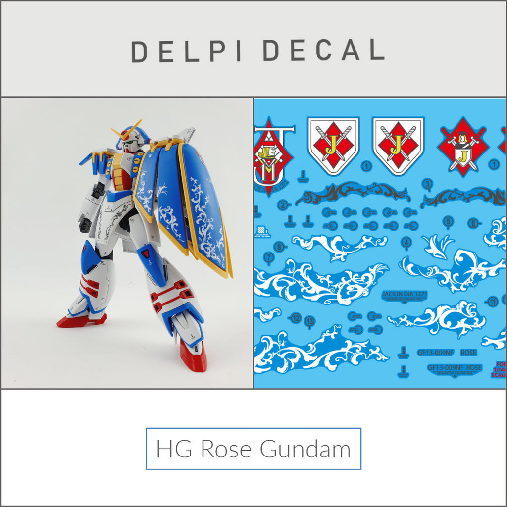 Delpi Water Decal (ดีคอลน้ำ) HG Rose Gundam