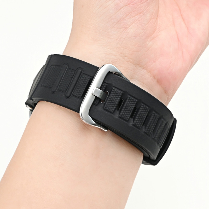 Tpu สายนาฬิกาซิลิโคนเรซิ่นนาฬิกาสําหรับ Casio นาฬิกาดิจิตอล Bacelet PROTREK PRW-1500 PAW-1500 PRG-130 กันน้ํายาง Watchband กีฬา WristBand นักเรียนข้อมือเข็มขัด