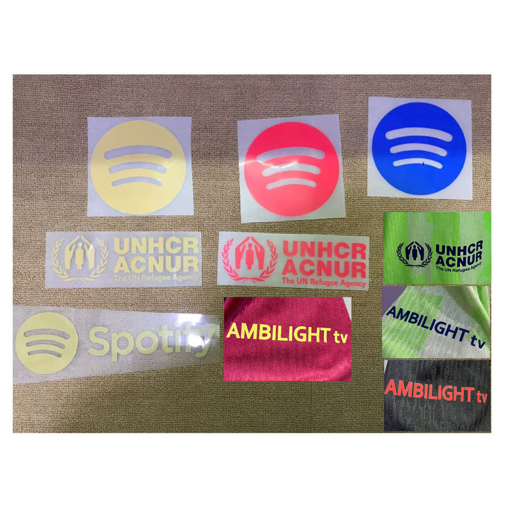 2025 Spotify Sponsor Patch Ambilight Tv Badge Thermal Transfer Soccer Parches